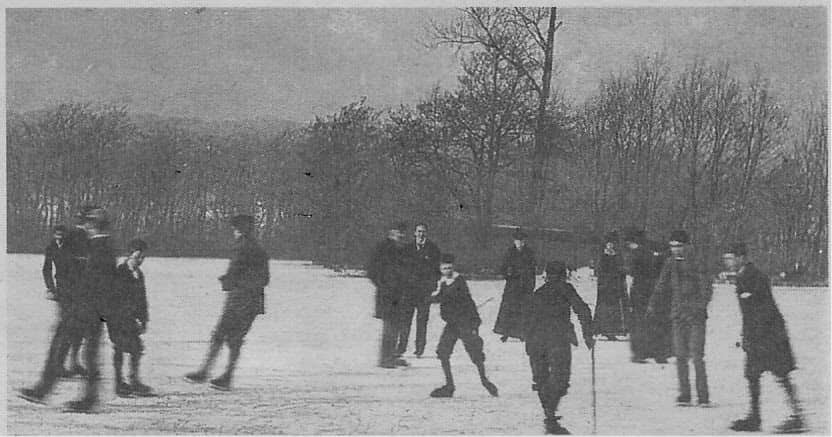 Skating on Wyndley Pool