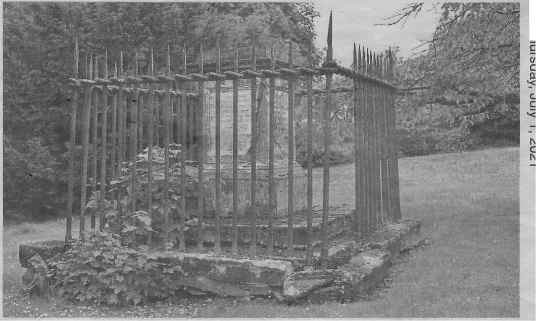 The memorial to Joseph Webster
